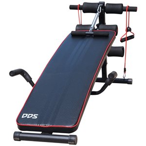 Banc pour redressement assis et entraînement abdominal Soozier ajustable sur pieds