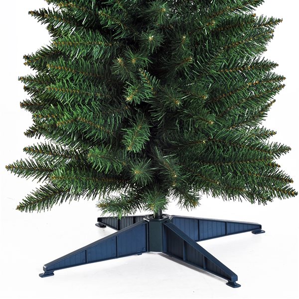 HomCom 6-ft Leg Base Slim Green Artificial Christmas Tree