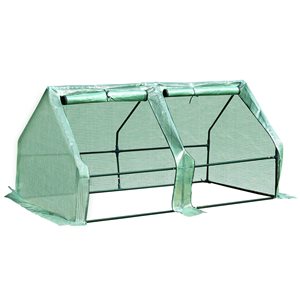Outsunny 5.9-ft L x 3-ft W x 3-ft H Green Low Tunnel