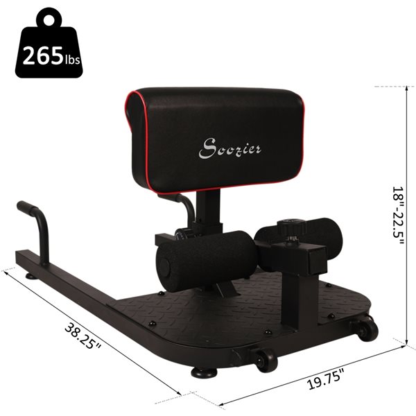 Soozier Adjustable In-Ground Mount Squat Machine