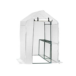 Outsunny 6.1-ft L x 4-ft W x 6.3-ft H Greenhouse with Shelves