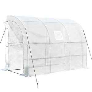 Outsunny 9.8-ft L x 4.9-ft W x 7.1-ft H Greenhouse