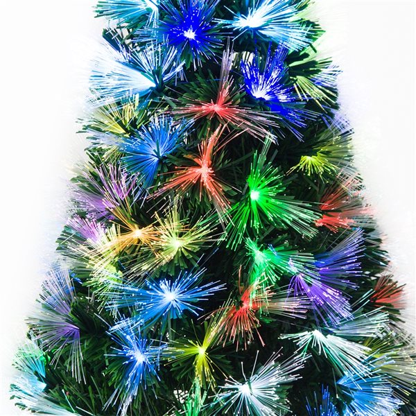 Buy Goplus Artificial op Christmas Tree Green Optical Fiber 130 Tips PVC  with 41 Plastic Colorful Balls & Golden Star Premium Decorations Solid Base  Full Tree (4ft) Online at desertcartZimbabwe