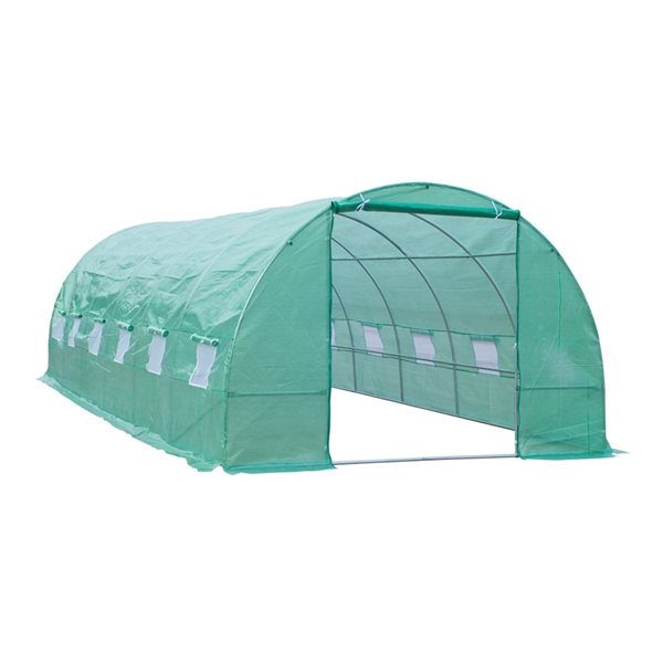 Outsunny 26.2-ft L x 10-ft W x 6.7-ft H High Tunnel 845-019 | RONA