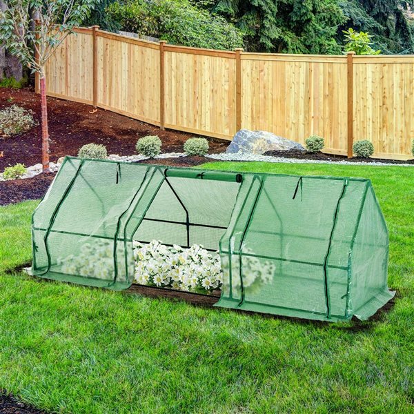 Outsunny 8.9-ft L x 3-ft W x 3-ft H Low Tunnel