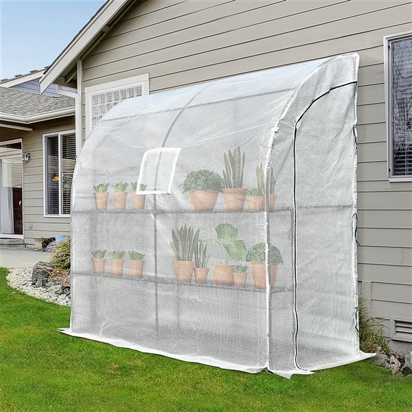 Outsunny 6.6-ft L x 3.3-ft W x 7-ft H Greenhouse