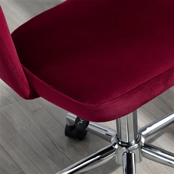 Vinsetto Red Ergonomic Adjustable Height Swivel Desk Chair