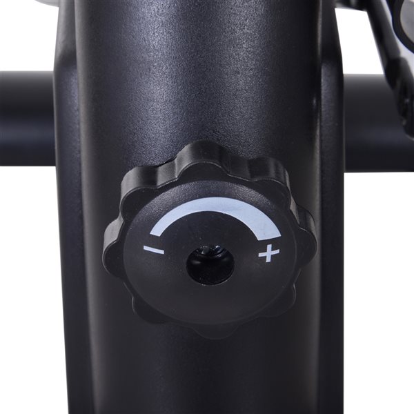 Mini vélo d’exercice Soozier vertical avec écran LCD, noir