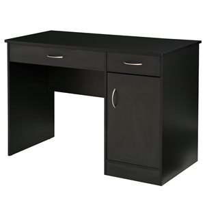 HomCom 43.75-in Black Modern/Contemporary Computer Desk