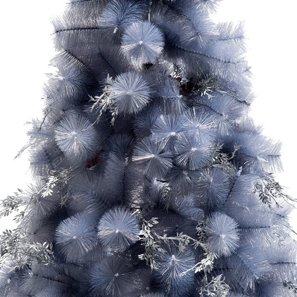 HOMCOM 5-ft Leg Base Pine Full Blue Artificial Christmas Tree