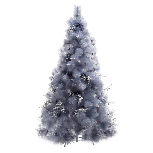 HOMCOM 5-ft Leg Base Pine Full Blue Artificial Christmas Tree