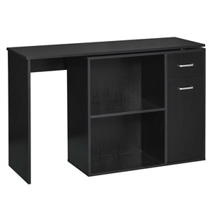 HomCom 46-in Black Modern/Contemporary L-Shaped Desk