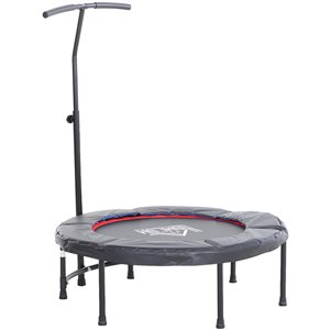 Soozier 3.27-ft Round Black Mini Trampoline with T Handlebar