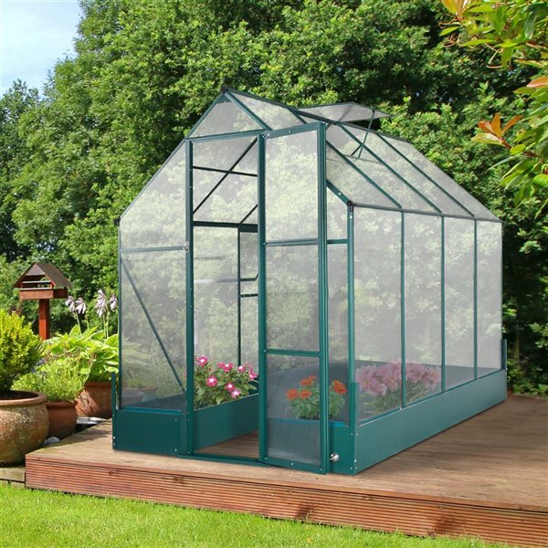 Outsunny 8.2-ft L x 6.2-ft W x 7.2-ft H Greenhouse