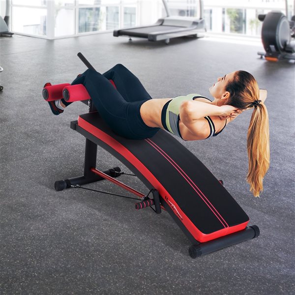 Soozier Adjustable In-Ground Mount Multifunction Sit-up Bench A90-143