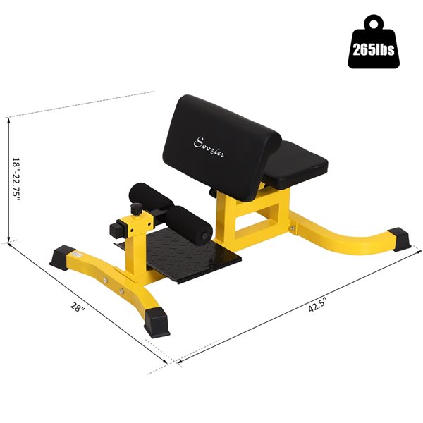 Soozier Multi-Function Adjustable Squat and Sit-Up Machine
