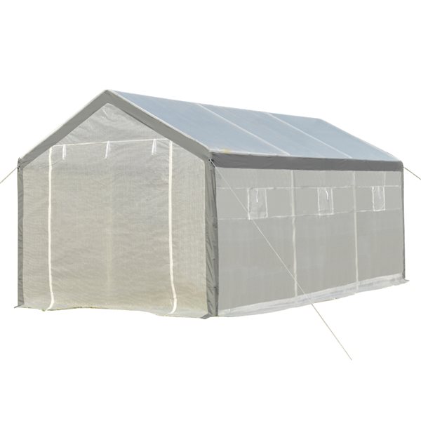 Outsunny 19.7-ft L x 9.8-ft W x 9.2-ft H Greenhouse