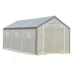 Outsunny 19.7-ft L x 9.8-ft W x 9.2-ft H Greenhouse