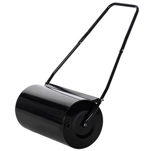 Outsunny 12 1/2-in Black Steel Heavy-Duty Lawn Roller