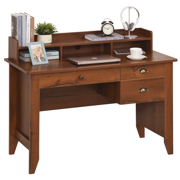 HomCom Brown 47.25-in Modern/Contemporary Computer Desk