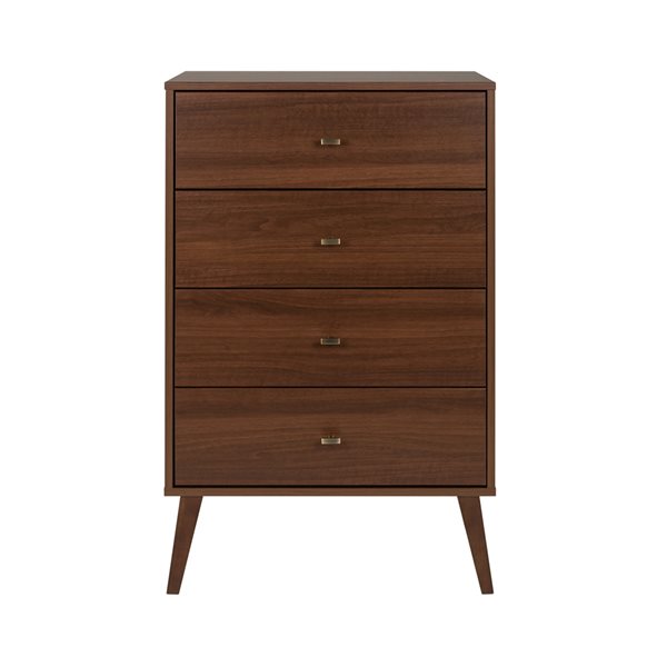 Prepac Milo Cherry Pine Contemporary 4-Drawer Chest