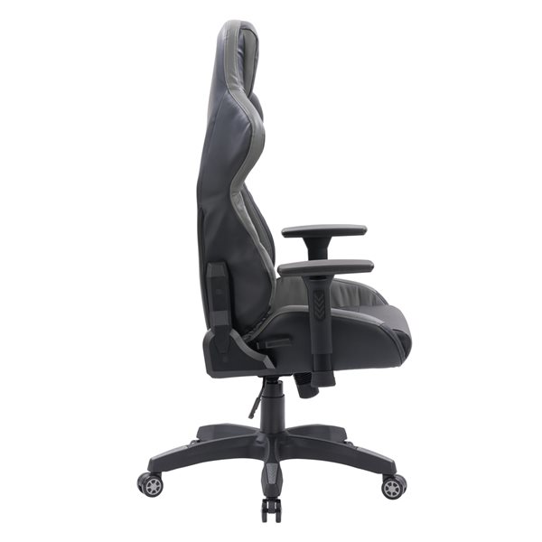 CorLiving Reaper Black and Grey Ergonomic Adjustable Height Swivel Desk Chair