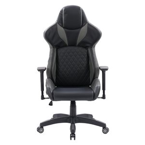 CorLiving Reaper Black and Grey Ergonomic Adjustable Height Swivel Desk Chair