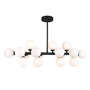 CWI Lighting Arya 16-light Black Modern Contemporary Chandelier