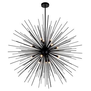 CWI Lighting Savannah 14-light Black Modern Contemporary Chandelier