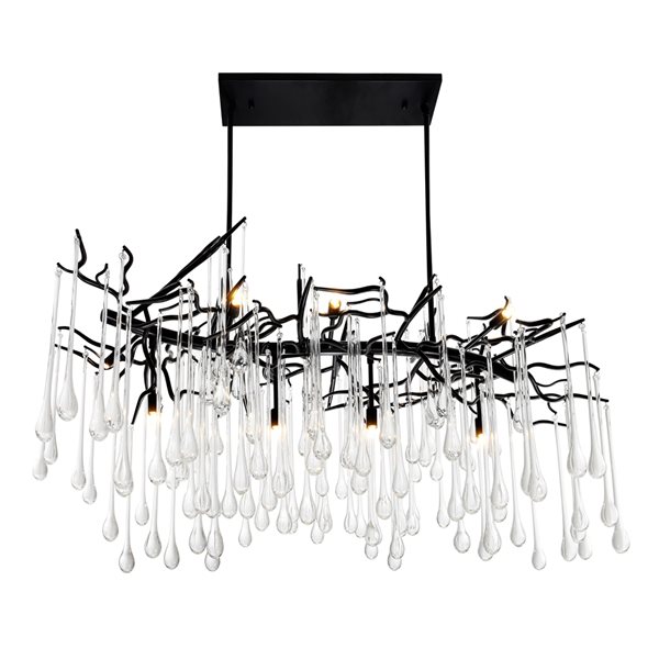 CWI Lighting Anita 10-light Black Modern Contemporary Chandelier