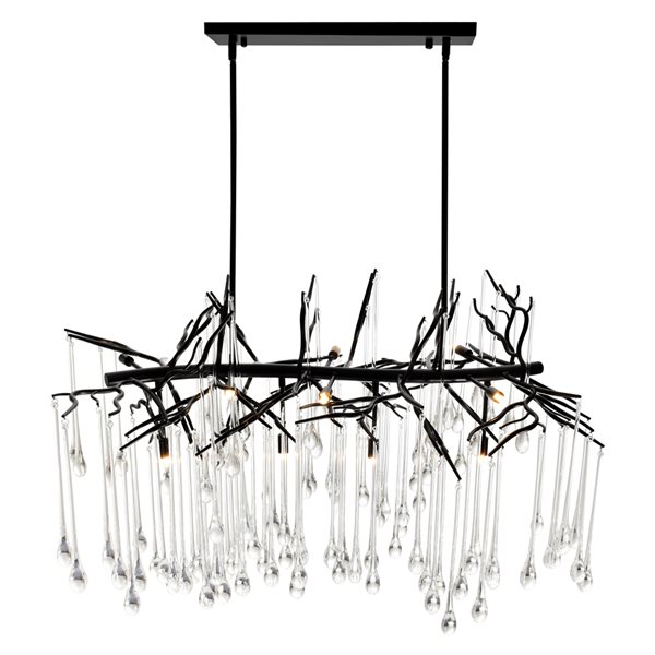 CWI Lighting Anita 10-light Black Modern Contemporary Chandelier