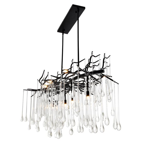 CWI Lighting Anita 10-light Black Modern Contemporary Chandelier