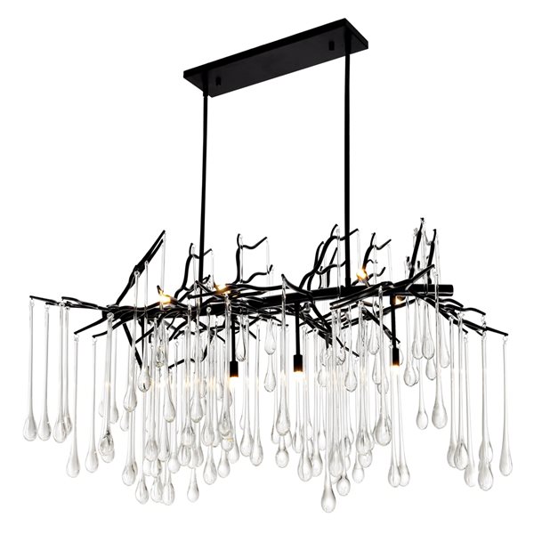 CWI Lighting Anita 10-light Black Modern Contemporary Chandelier