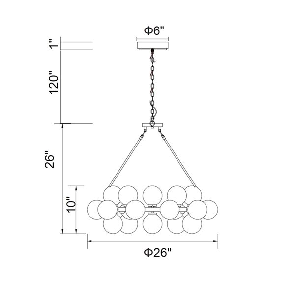 CWI Lighting Arya 25-light Black Modern Contemporary Chandelier