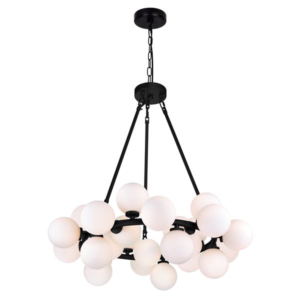 CWI Lighting Arya 25-light Black Modern Contemporary Chandelier
