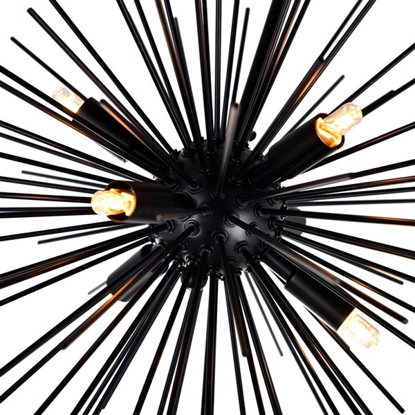 CWI Lighting Savannah 9-light Black Modern Contemporary Chandelier