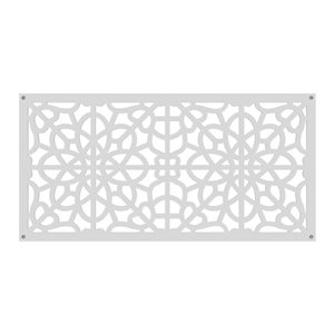 Barrette White 0.3-in x 48-in x 24-in Polypropylene Decorative Screen Panel