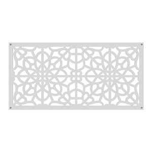 Panneau décoratif Barrette polypropylène 0,3 x 48 x 24 po blanc