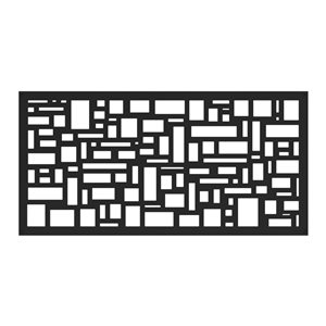 Barrette 0.3-in x 48-in x 24-in Black Polypropylene Decorative Screen Panel