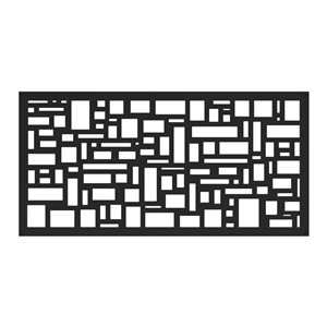 Panneau décoratif Barrette polypropylène noir 0,3 x 48 x 24 po