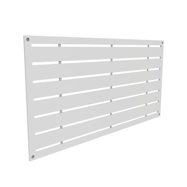 Barrette 0.3-in x 48-in x 24-in White Polypropylene Decorative Screen Panel