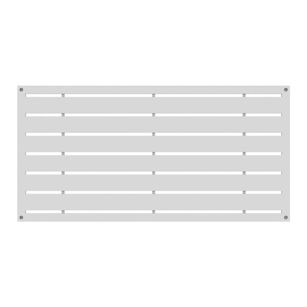 Barrette 0.3-in x 48-in x 24-in White Polypropylene Decorative Screen Panel