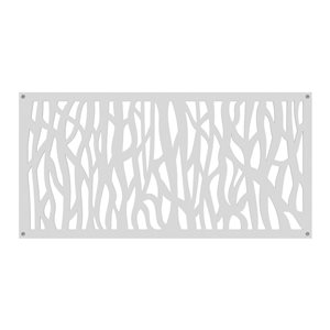Barrette 0.3-in x 48-in x 24-in Polypropylene White Decorative Screen Panel