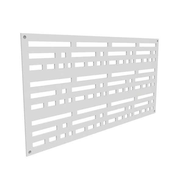 Barrette 0.3-in x 48-in x 24-in Polypropylene Decorative Screen Panel - White