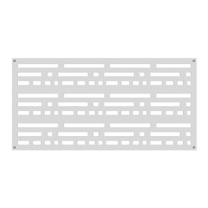 Panneau décoratif Barrette blanc en polypropylène de 0,3 po x 48 po x 24 po