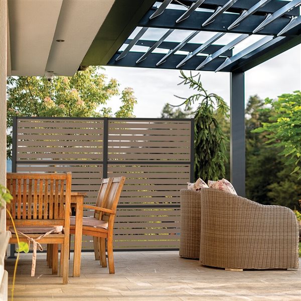 Barrette Boardwalk 0.3 x 48 x 24-in Saddle Polypropylene Decorative Screen Panel