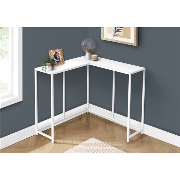 Monarch Specialties White Modern Console Table