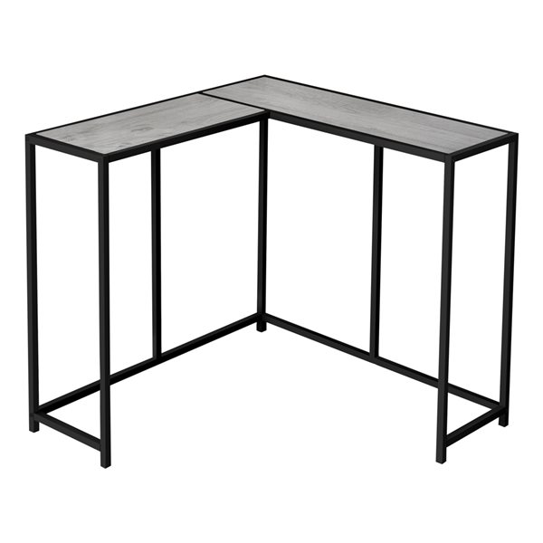 Monarch Specialties Grey Faux Wood Modern Console Table