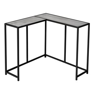 Monarch Specialties Grey Faux Wood Modern Console Table