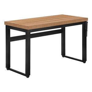 Monarch Specialties 47.25-in Modern/Contemporary Brown Adjustable Desk